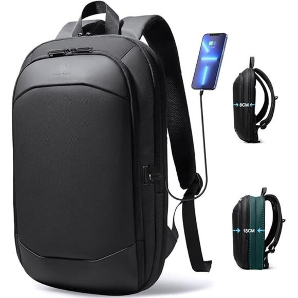 Business Backpack for Men 17 Inch,Slim & Expandable Waterproof Travel Laptop main image 5